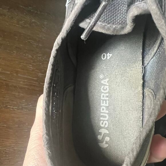 Superga Woman’s Faded Gray Classic Canvas Sneakers- Size 9 - Picture 9 of 10